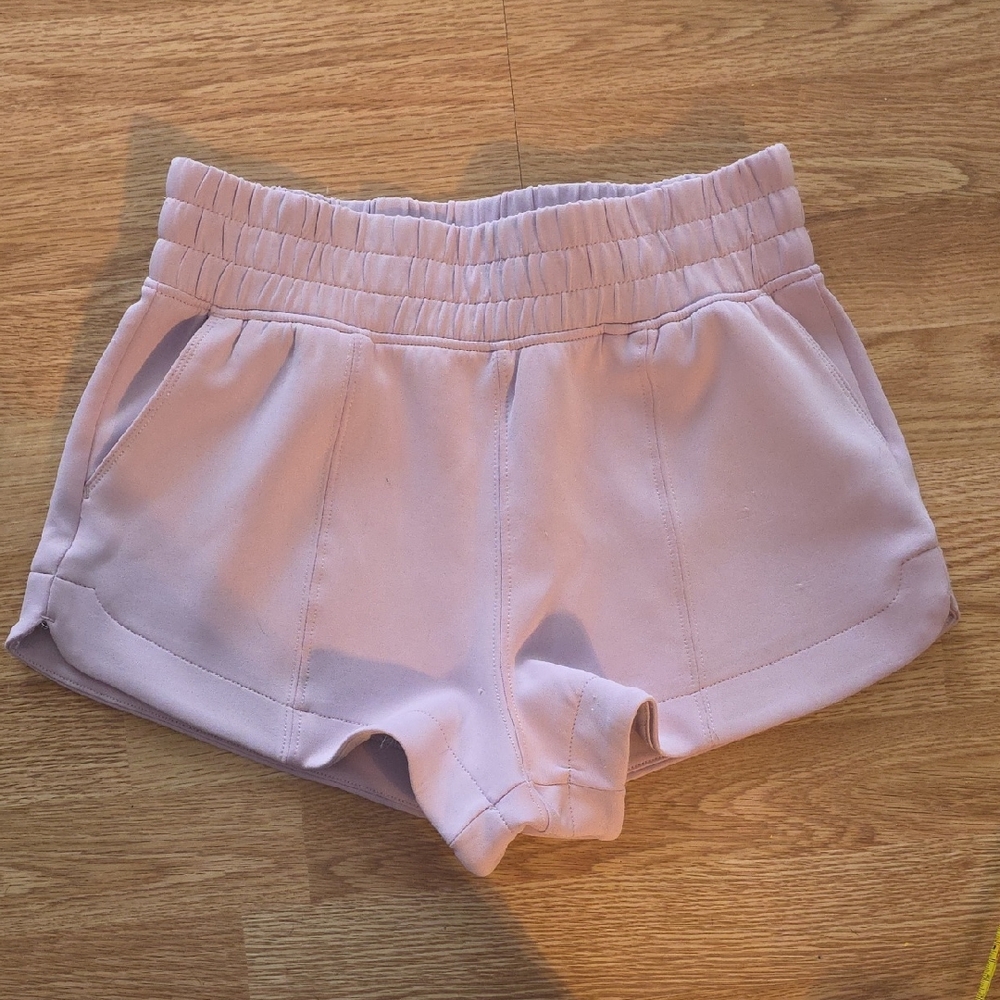 Yogalicious Light Lavender Athletic Shorts 12 Girls Small Juniors